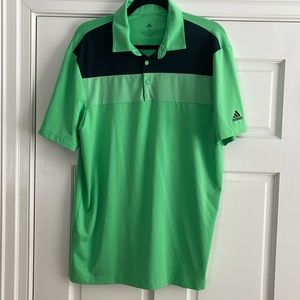 Adidas men’s polo in prime-green size medium.